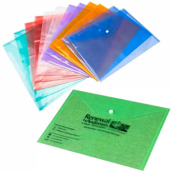 Colored Document Pouch Case- File Bag