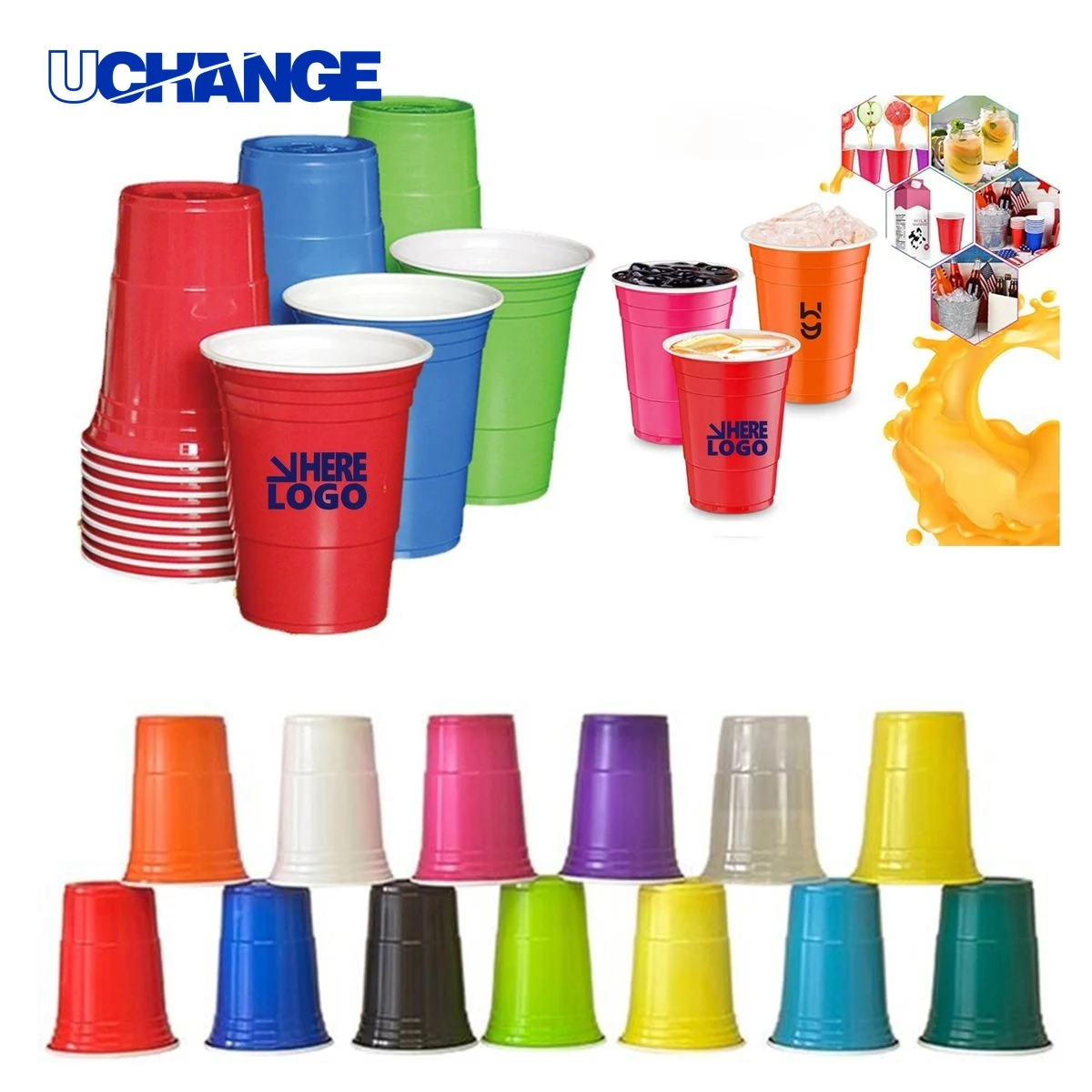 16oz Disposable Plastic Party Cup 1