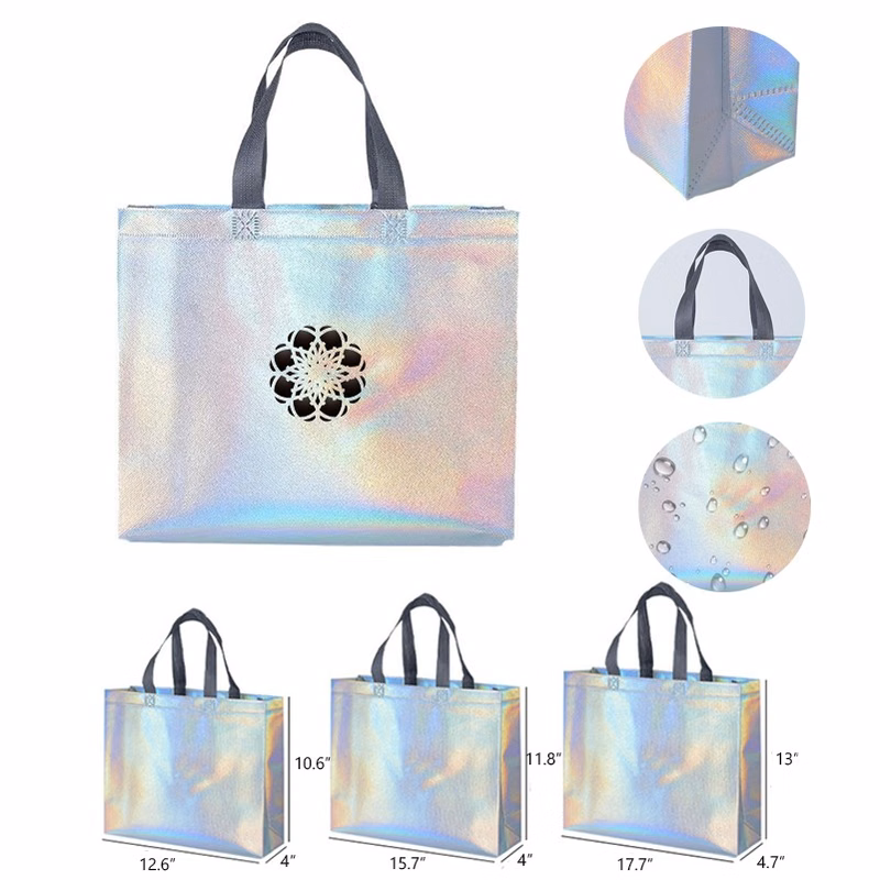 Glossy Waterproof Non Woven Tote Bag