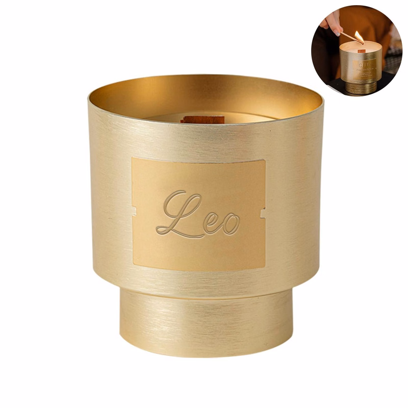 Light luxury metal cup scented candle