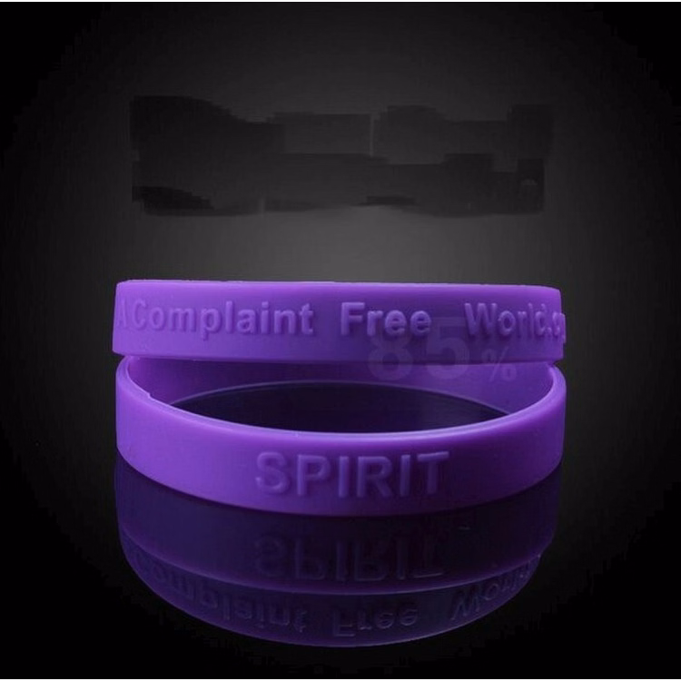 Embossed Logo Silicone Wristband, Silicone Bracelet