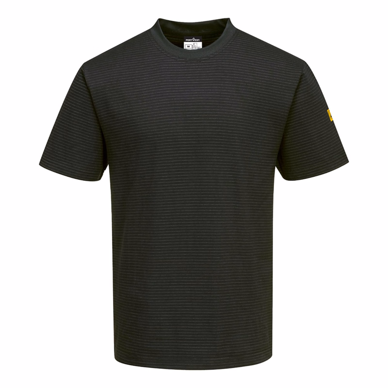 PORTWEST® Carbon Fibre Knitted Antistatic ESD Short Sleeve T-Shirt