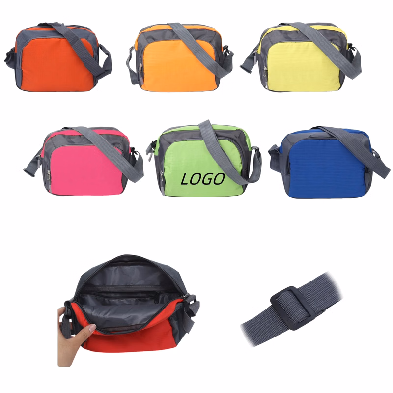 Oxford Single Shoulder Portable Zipper Bag