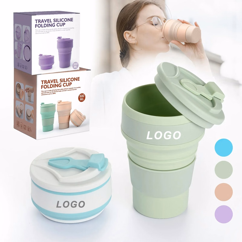 Foldable Water Bottle Outdoor Coffee Cup