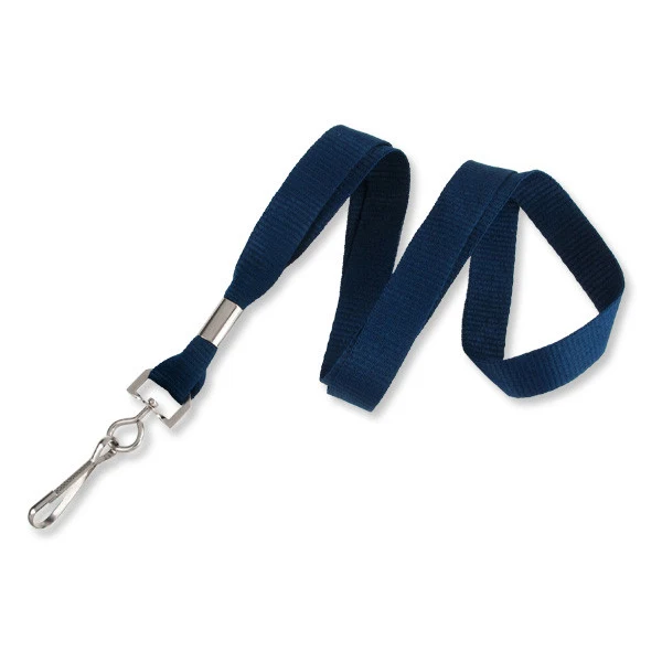 5/8" Blank Lanyard w/Swivel Hook (Navy Blue) 1