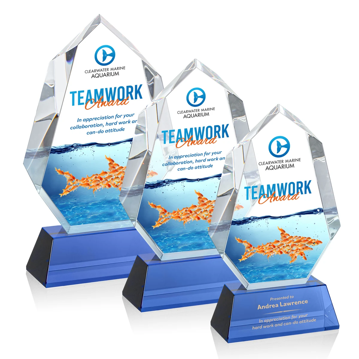 Norwood VividPrint™ Award on Newhaven Base - Blue 1