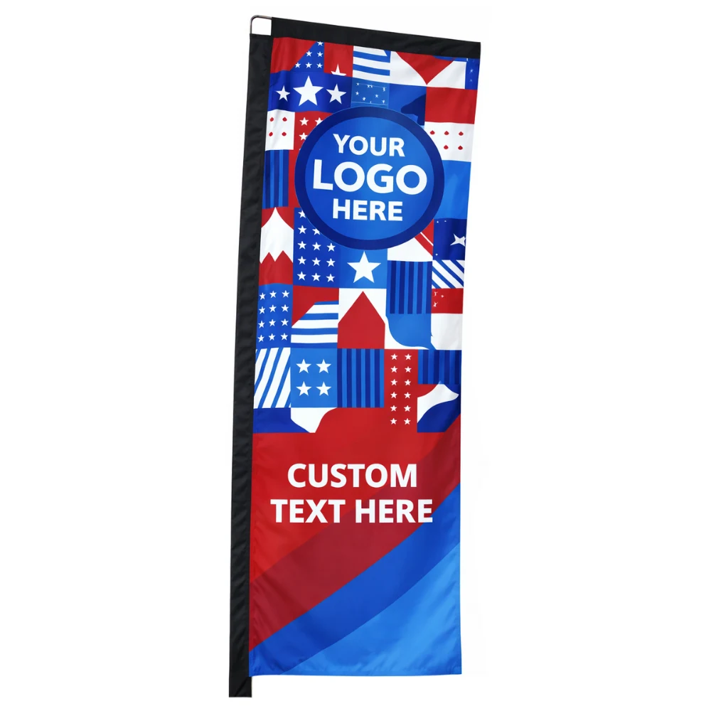 12 ft Replacement Banner Flag Single Sided (Fabric Only) 1
