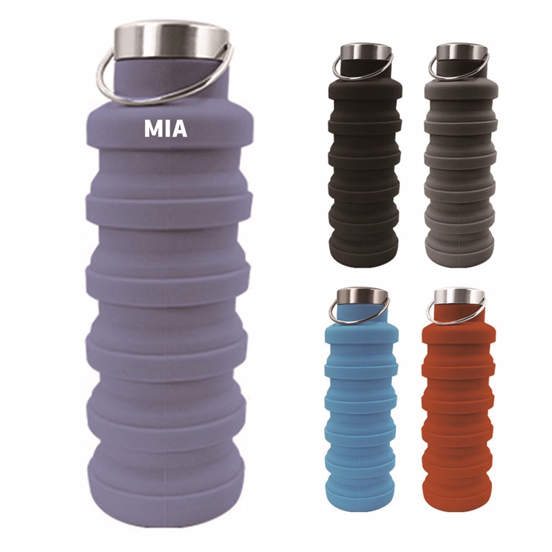 17Oz. Collapsible Silicone Water Bottel