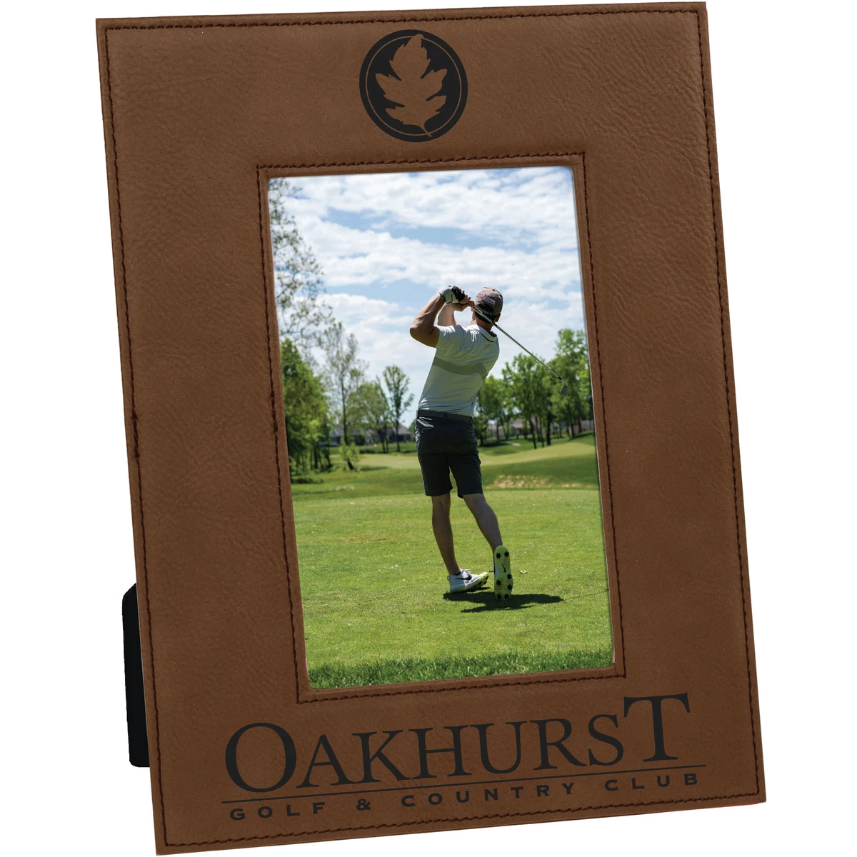 4" x 6" Dark Brown Leatherette Photo Frame 1