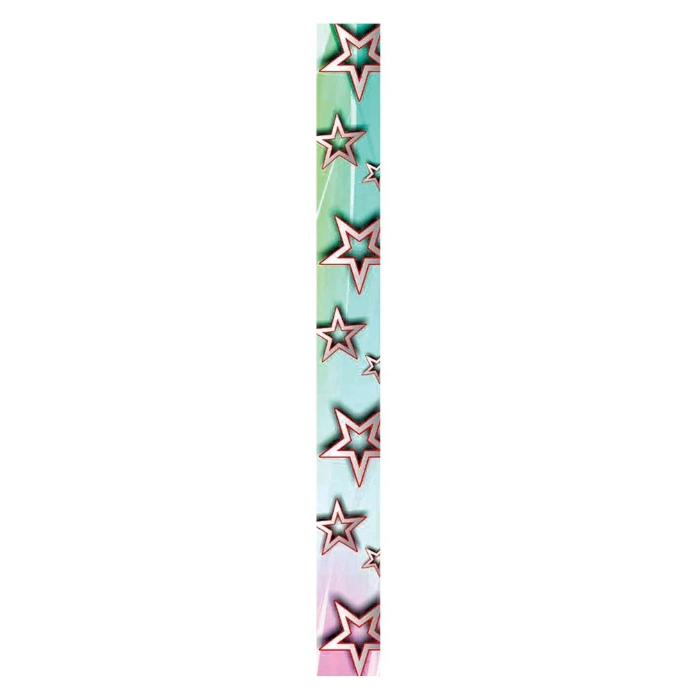 7/8" Stock STAR MULTI COLOR Poly-Satin Neck Ribbon 1