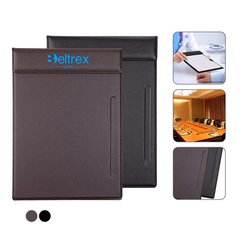 PU Leather A4 Conference Clipboard for Office and Hotels