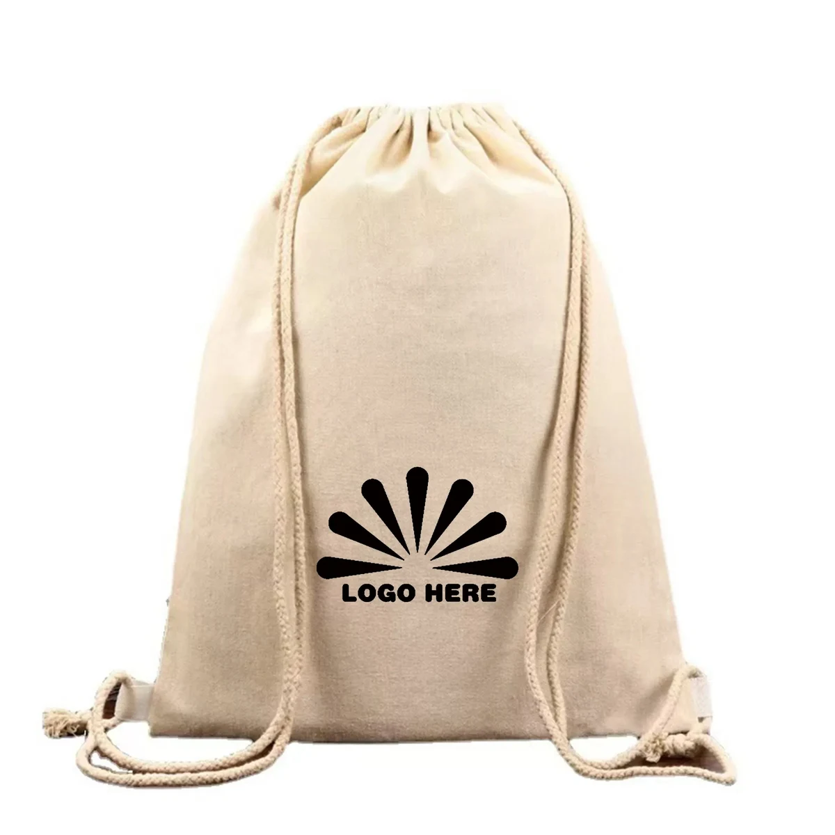 Cotton Drawstring Bag With Customizable Logo 1