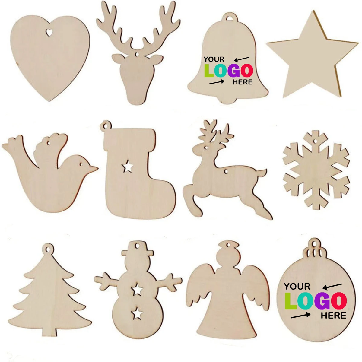 Wooden DIY Christmas Tree Festival Hanging Decorations For Holiday Ornamentation 1