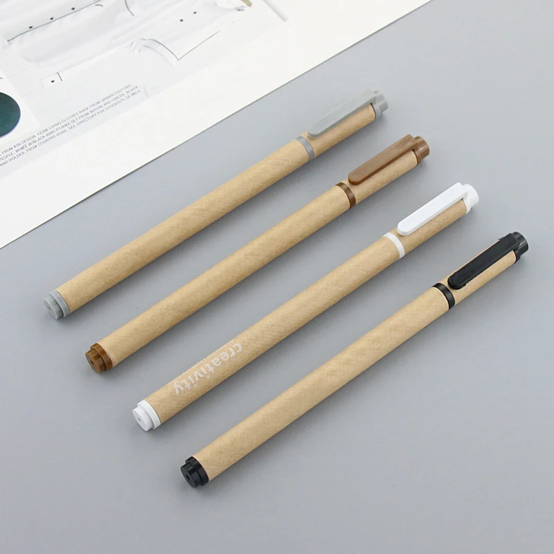 Craft Paper Pen With Buckle Cap 1