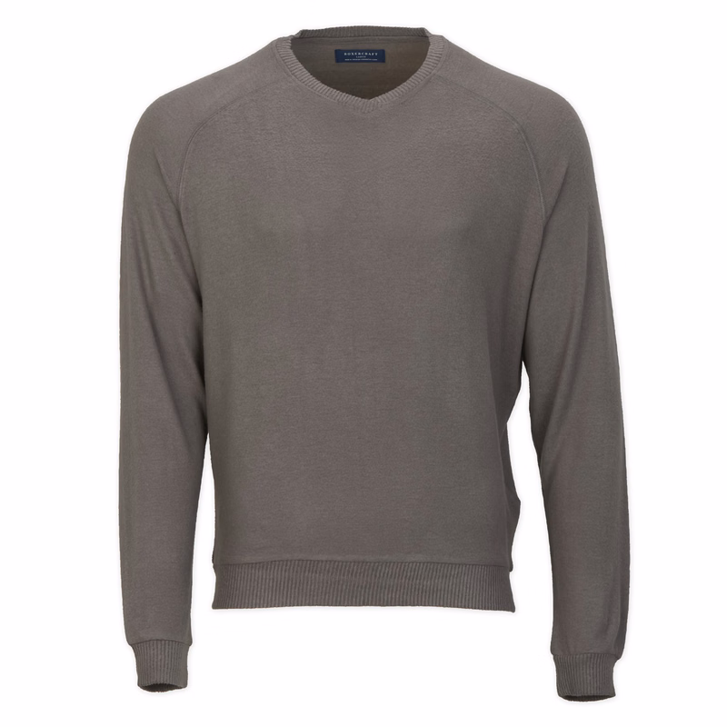 BOXERCRAFT MEN'S CUDDLE V-NECK SWEATER