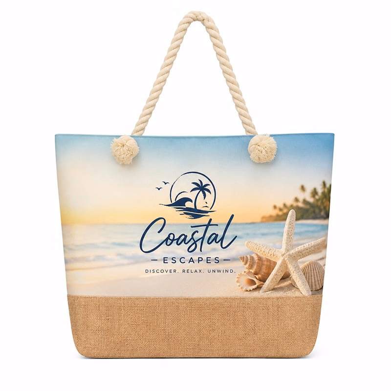 Rope Handle Jute Totes
