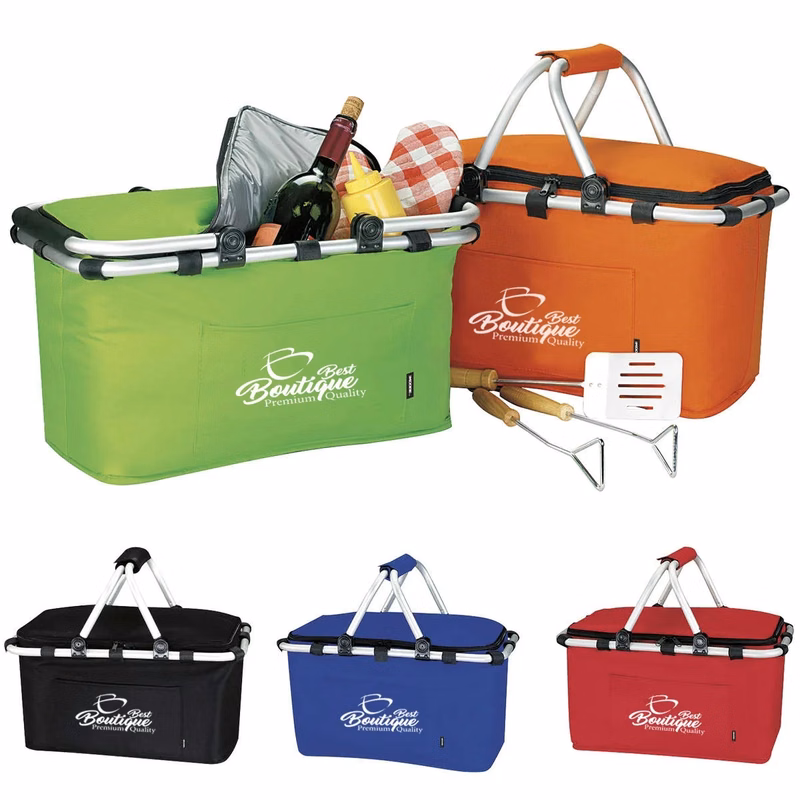 Collapsible Portable Picnic Shopping Basket