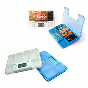 4 Compartment Medicine Pill Case With Alarm Reminder