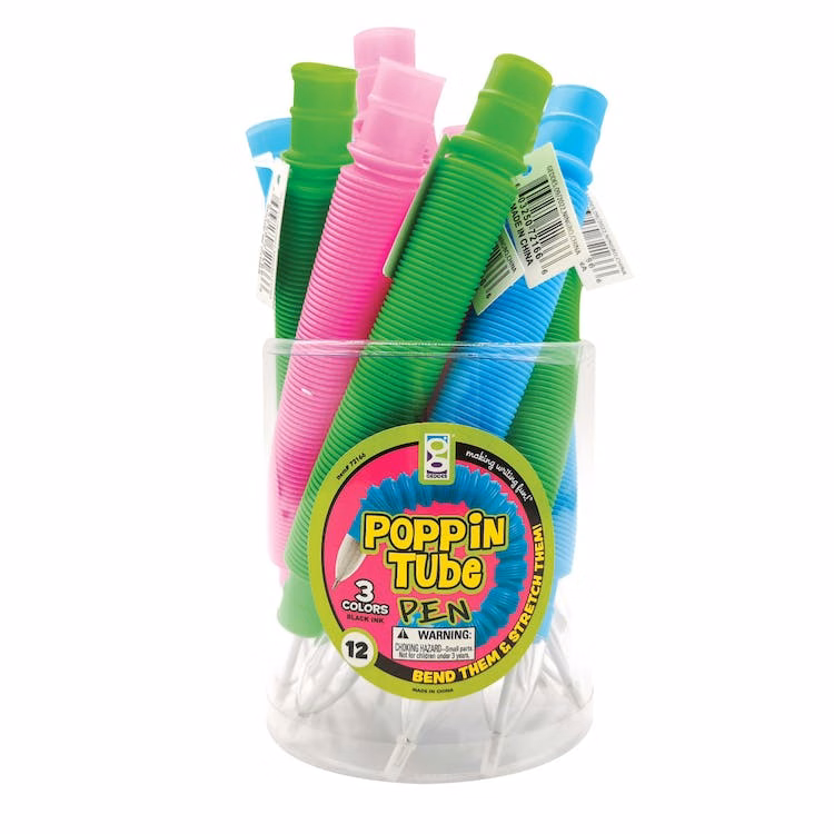 Poppin Tube Pens - 3 Colors