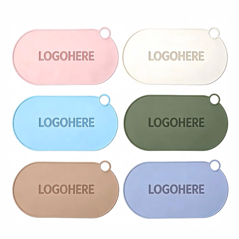 Customizable Silicone Kids Placemat,Portable with Hanging Hole