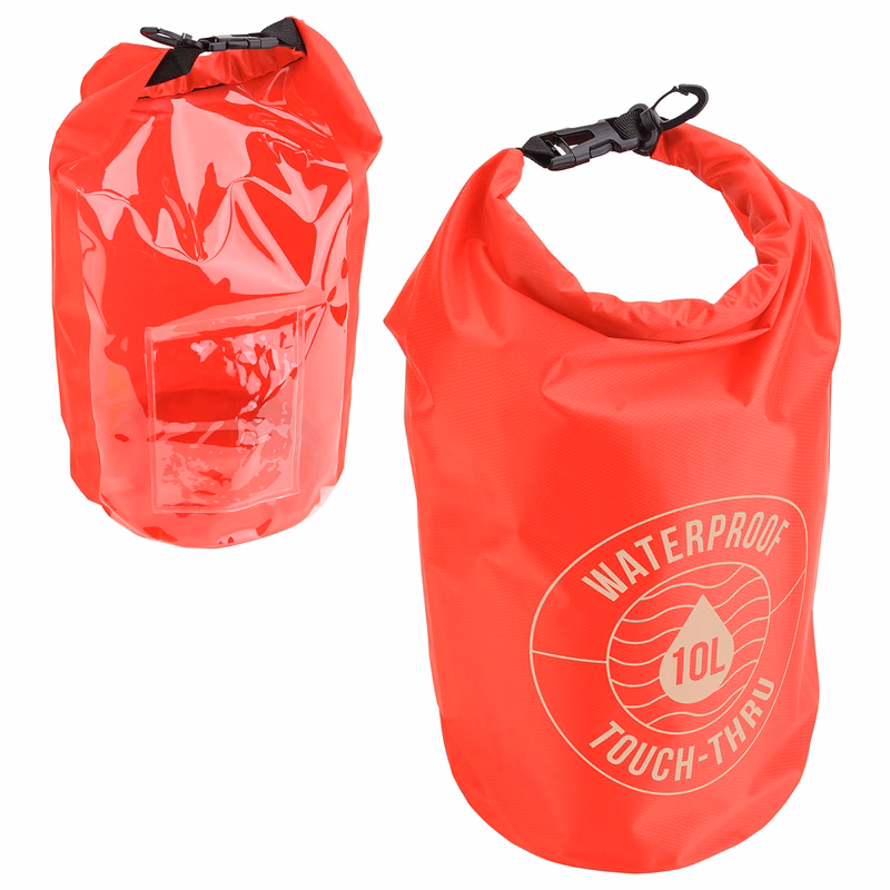 10-Liter Waterproof Gear Bag With Touch-Thru Pouch