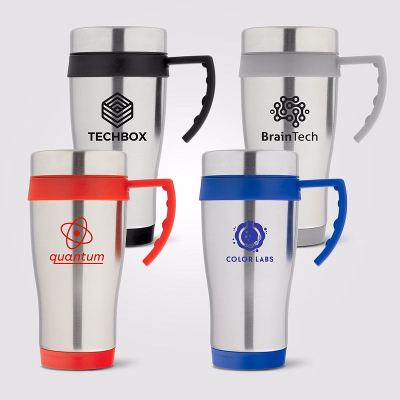 Legend Plus - 16 oz. Stainless Steel Travel Mug with Handle