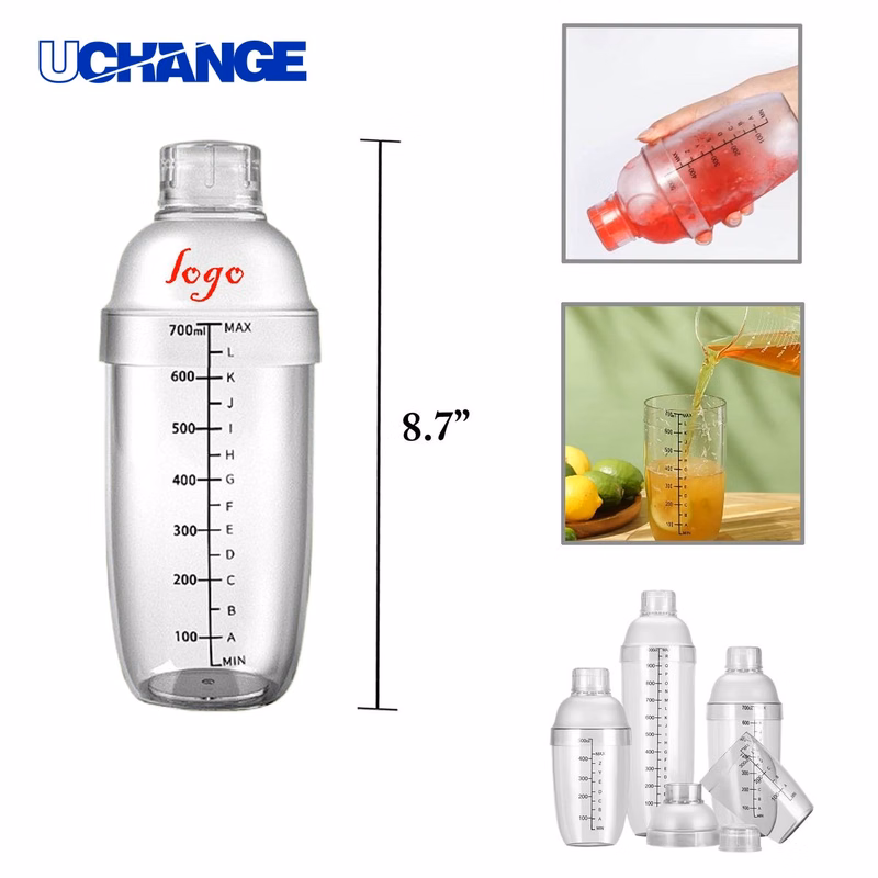 24oz Matte Black Cocktail Shaker for Bubble Tea