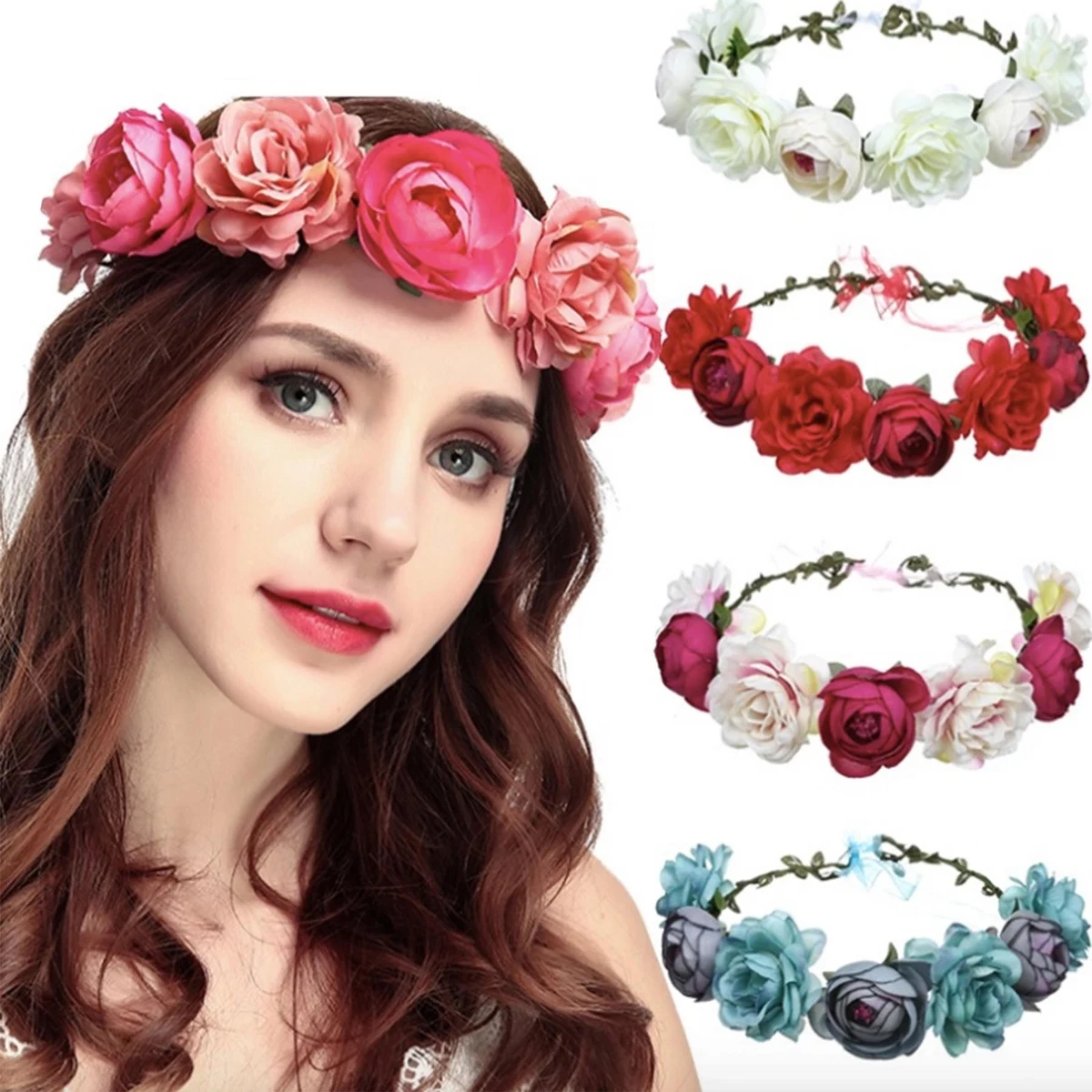 Boho Floral Garland Crown 1