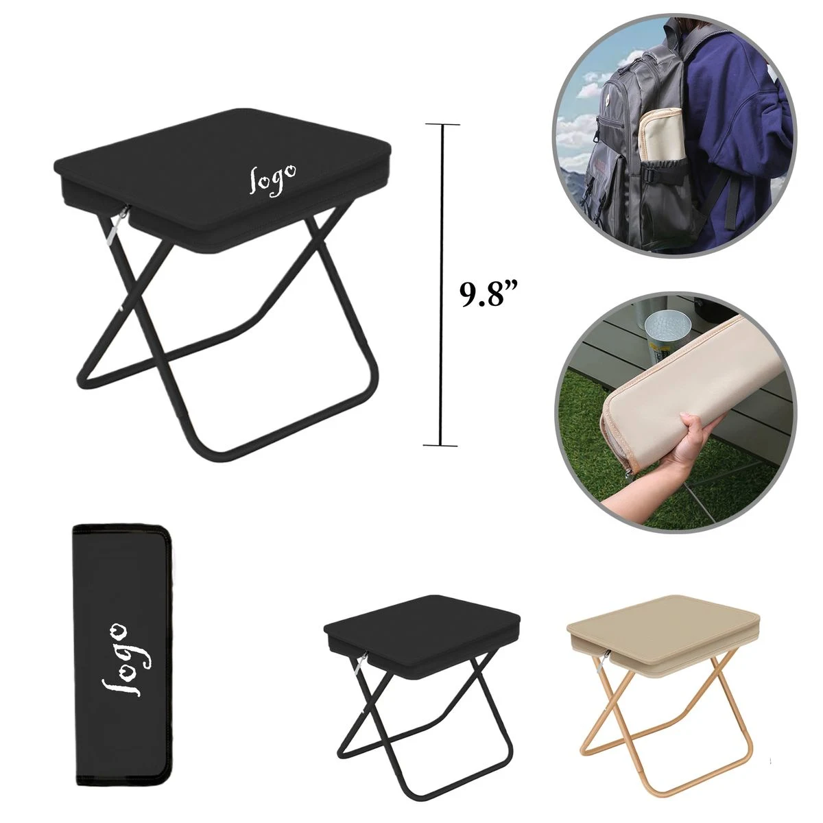 MOQ50 Compact Folding Stool For Outdoor Activities 1