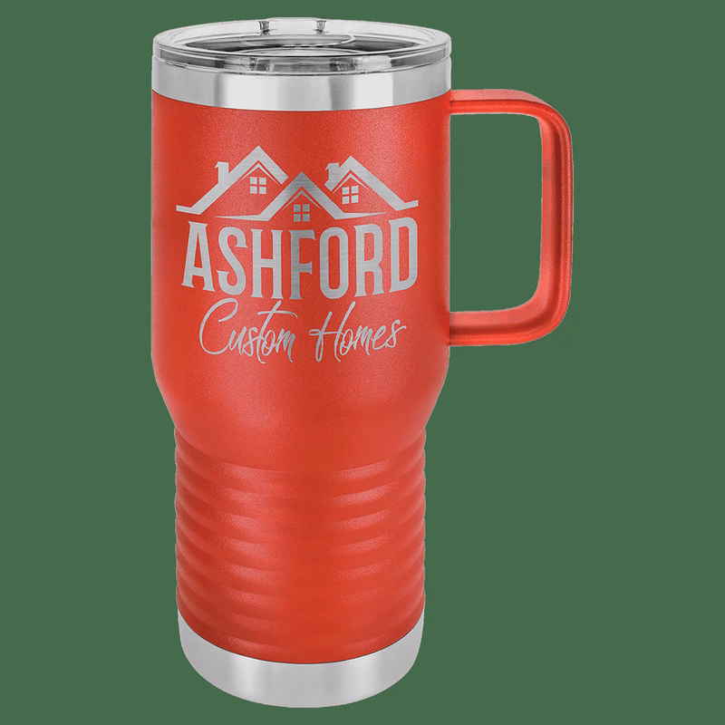 Polar Camel 20 oz. Red Vacuum Insulated Travel Mug with Slider Lid