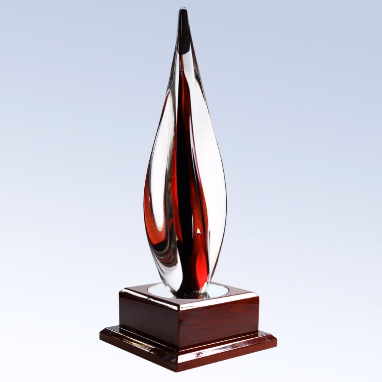 Black Contemporary Award w/Rosewood Base Award
