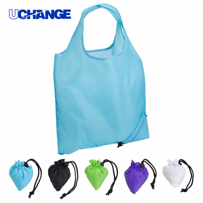 Folding Reusable Tote Bag Compact Packable Shopping Carry