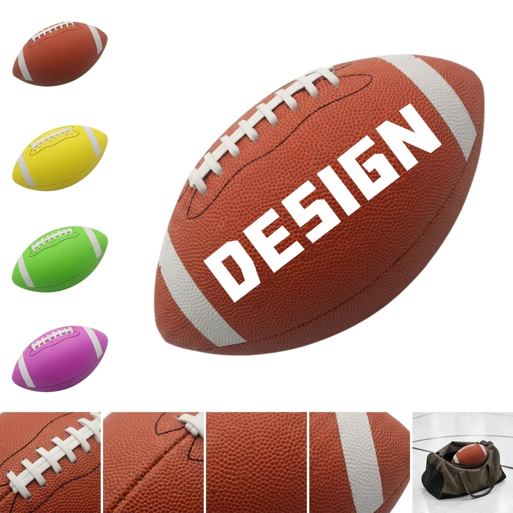 Size 6 Synthetic Leather Rugby Ball 1