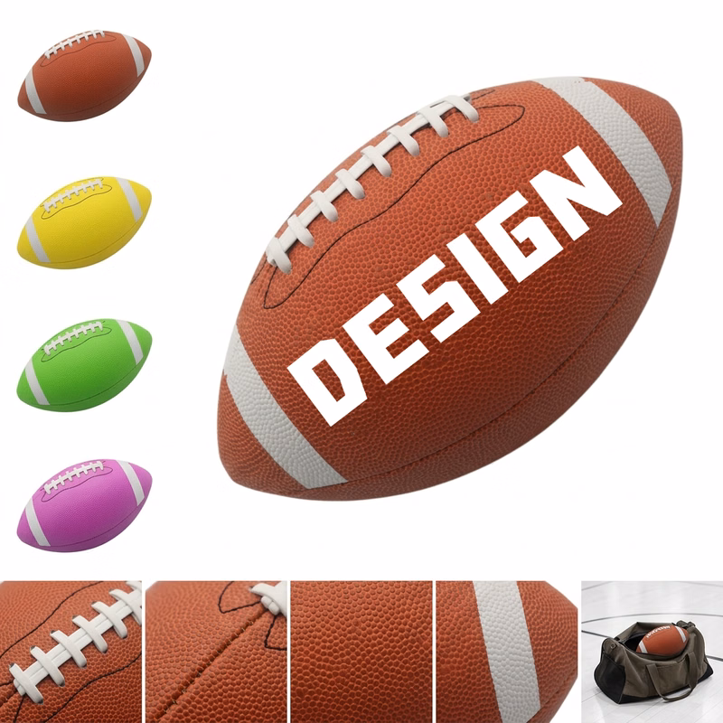 Size 6 Synthetic Leather Rugby Ball