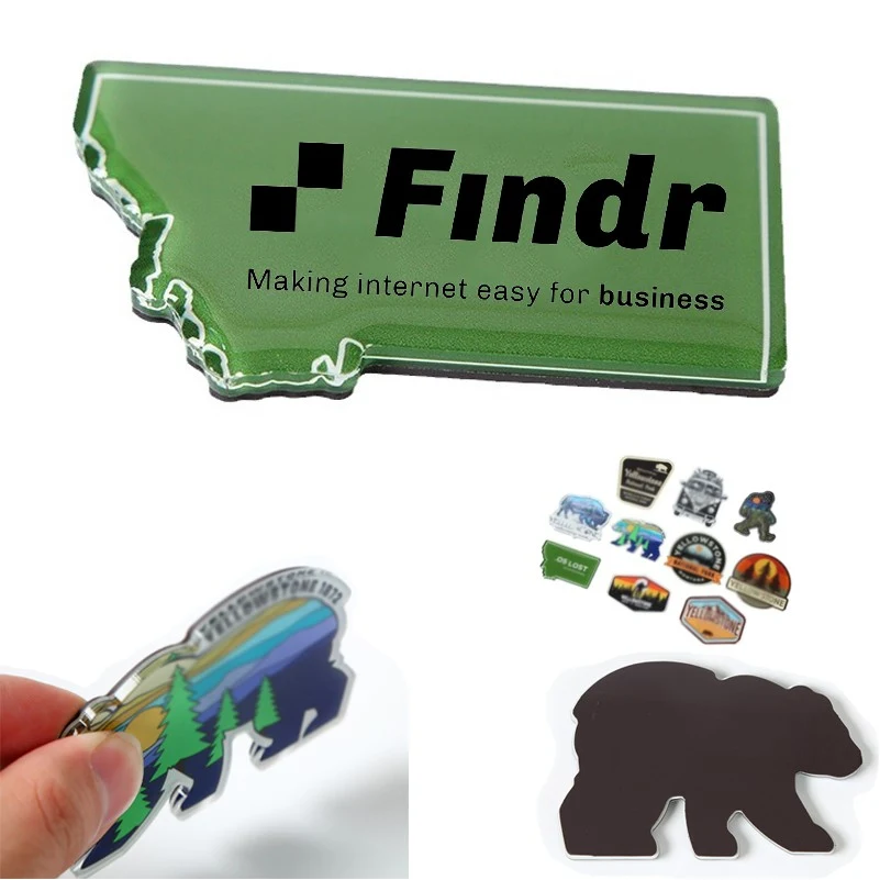 Acrylic Magnetic Refrigerator Magnets Custom 1
