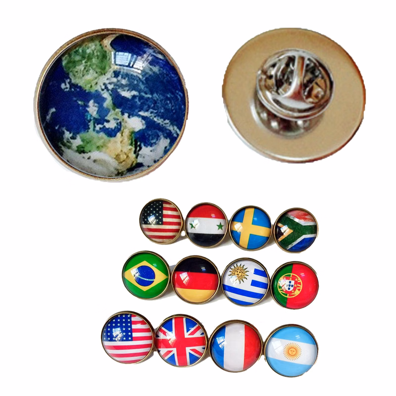 Full Color Theme Badge Brooch Pin
