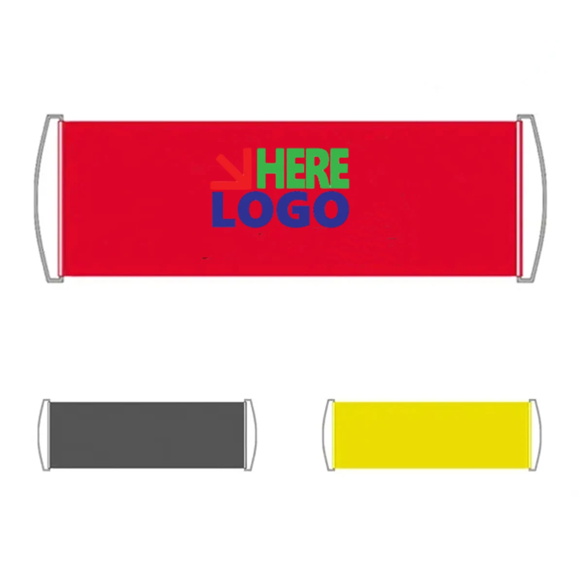Customized PET Hand Pulled Flags 1