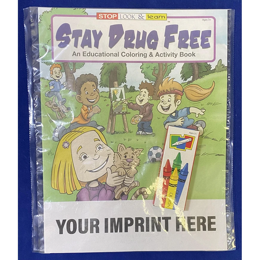 COLORING SET - Stay Drug Free Coloring Book Fun Pack 1