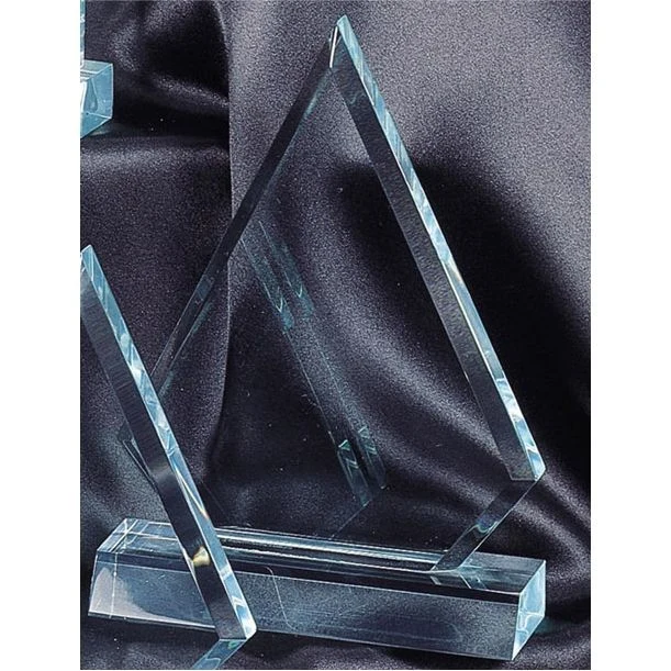 7 3/4" Triangle Jade Acrylic Award 1