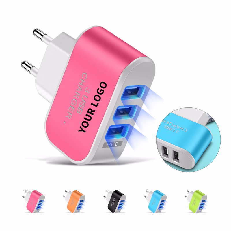 Three Port Universal Serial Bus Wall Charger