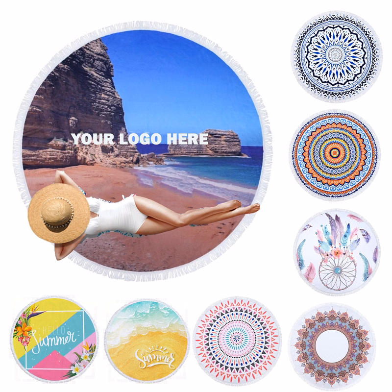 Quick Dry Beach Round Towel