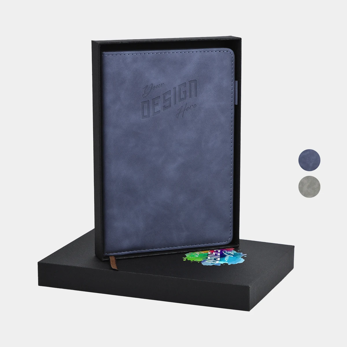 TiTUS® Executive Velveteen PU Leather A5 Notebook with Bookmark & Gift Box 1