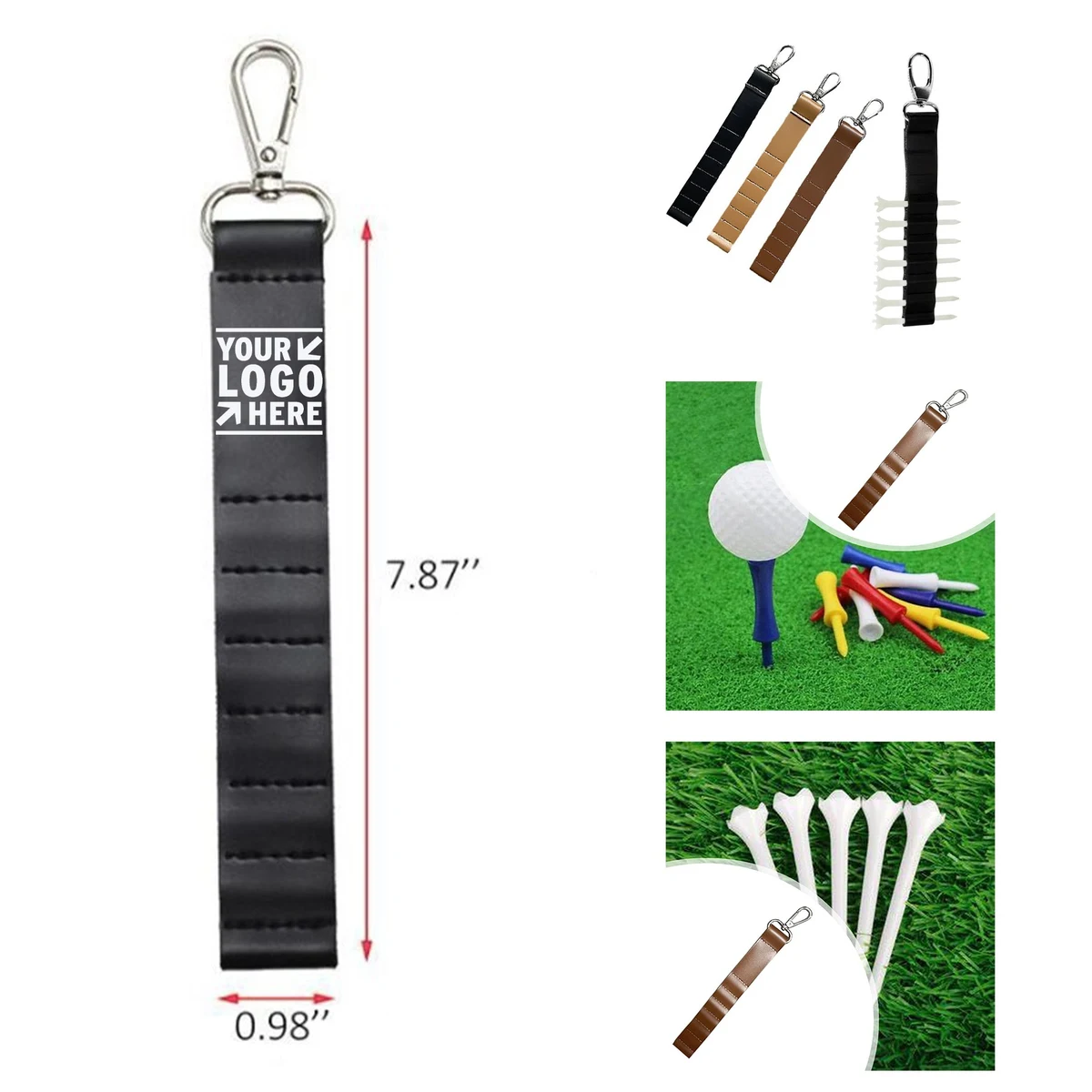 PU Leather Golf Tee Holder 1