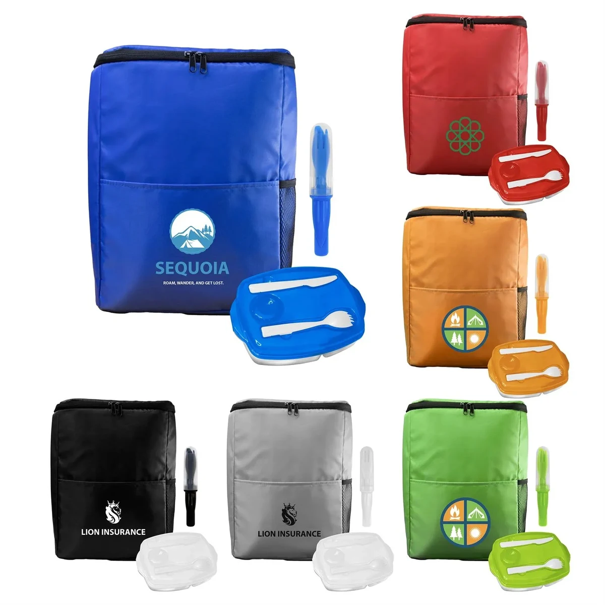 Sporty Lunch Tray & Cutlery Set 1