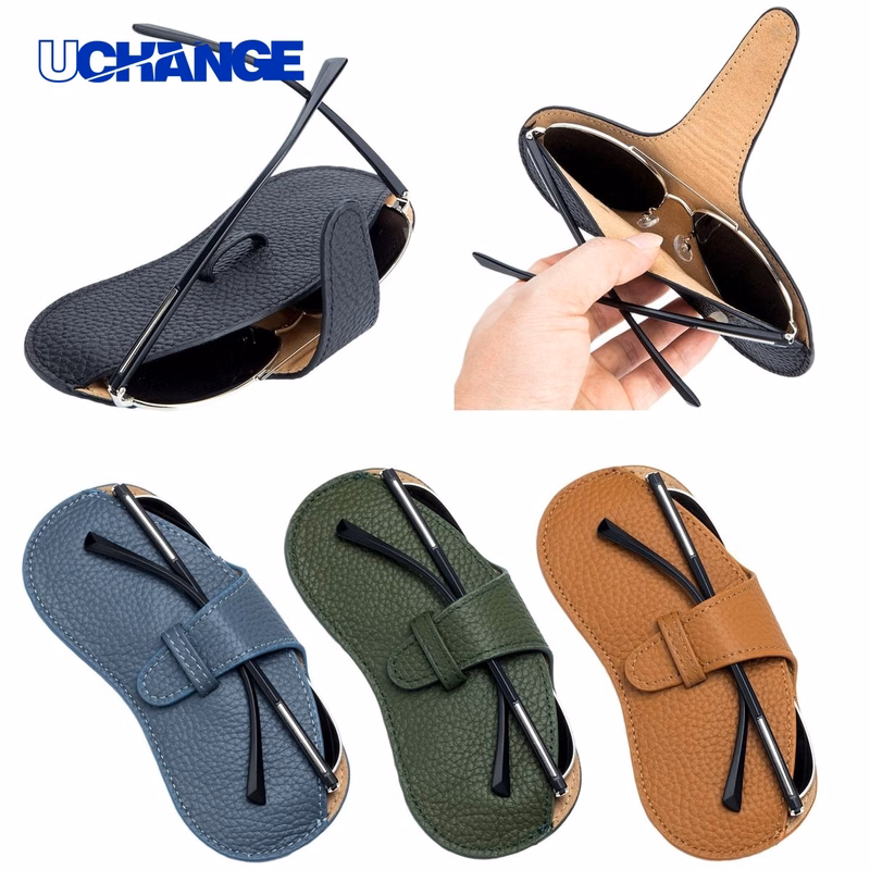 Eyewear Fashion Leather Sunglasses Case Organizer