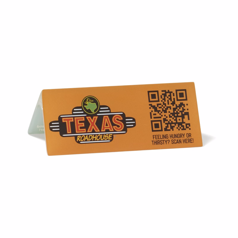 Menu/Info Scanner Table Tent Talker