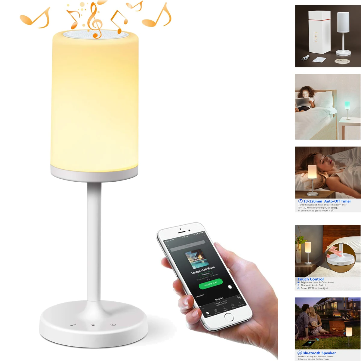 Bedside Lamp Bluetooth Speaker Lamp 1