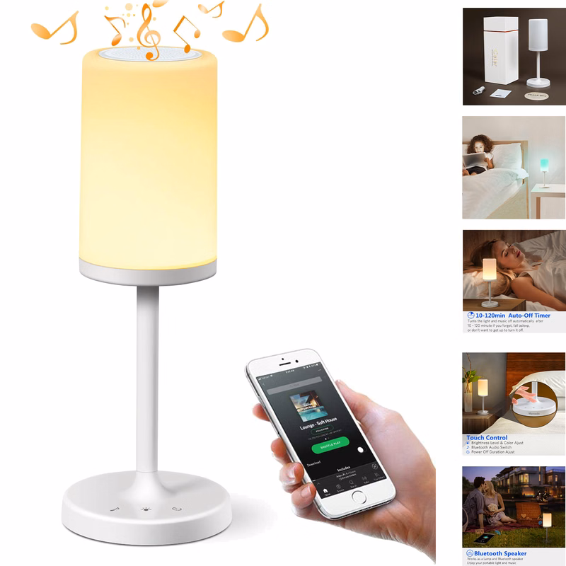 Bedside Lamp Bluetooth Speaker Lamp