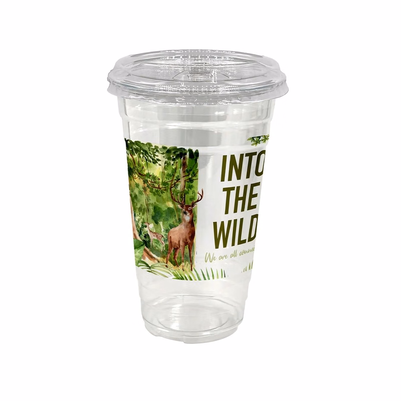 24 oz. Full Color Plastic Cup with Sip Top