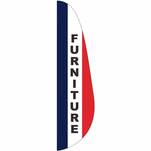 "FURNITURE" 3' x 12' Message Feather Flag
